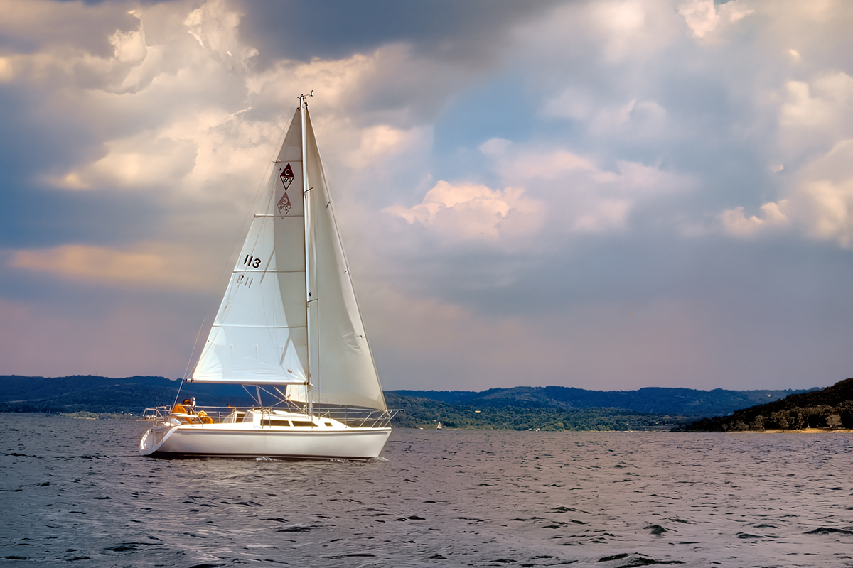 Lake sailing in KC? Yes.